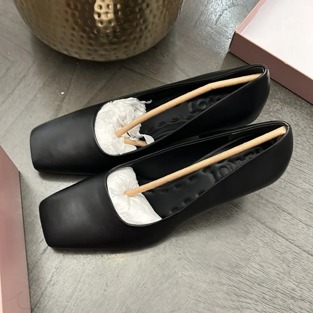 Sarto by Franco Sarto Dina Leather Square Toe Pumps